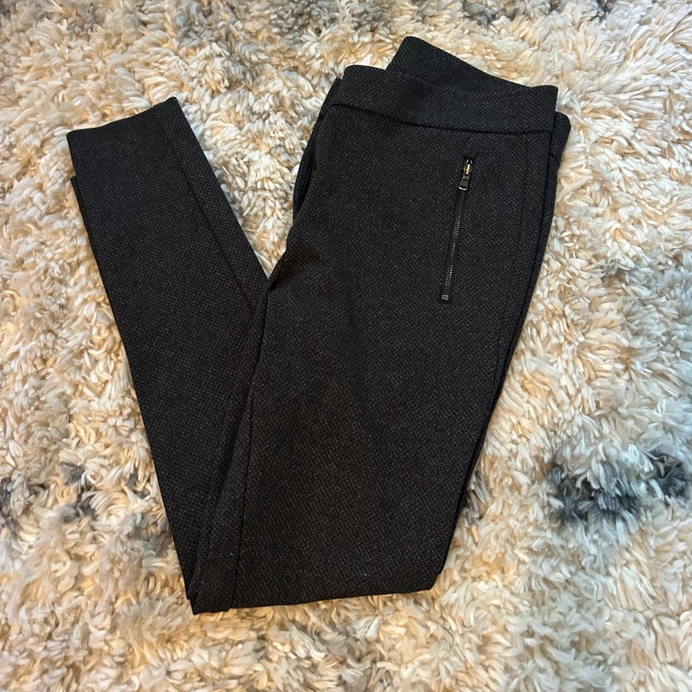 LOFT Black Textured Leggings